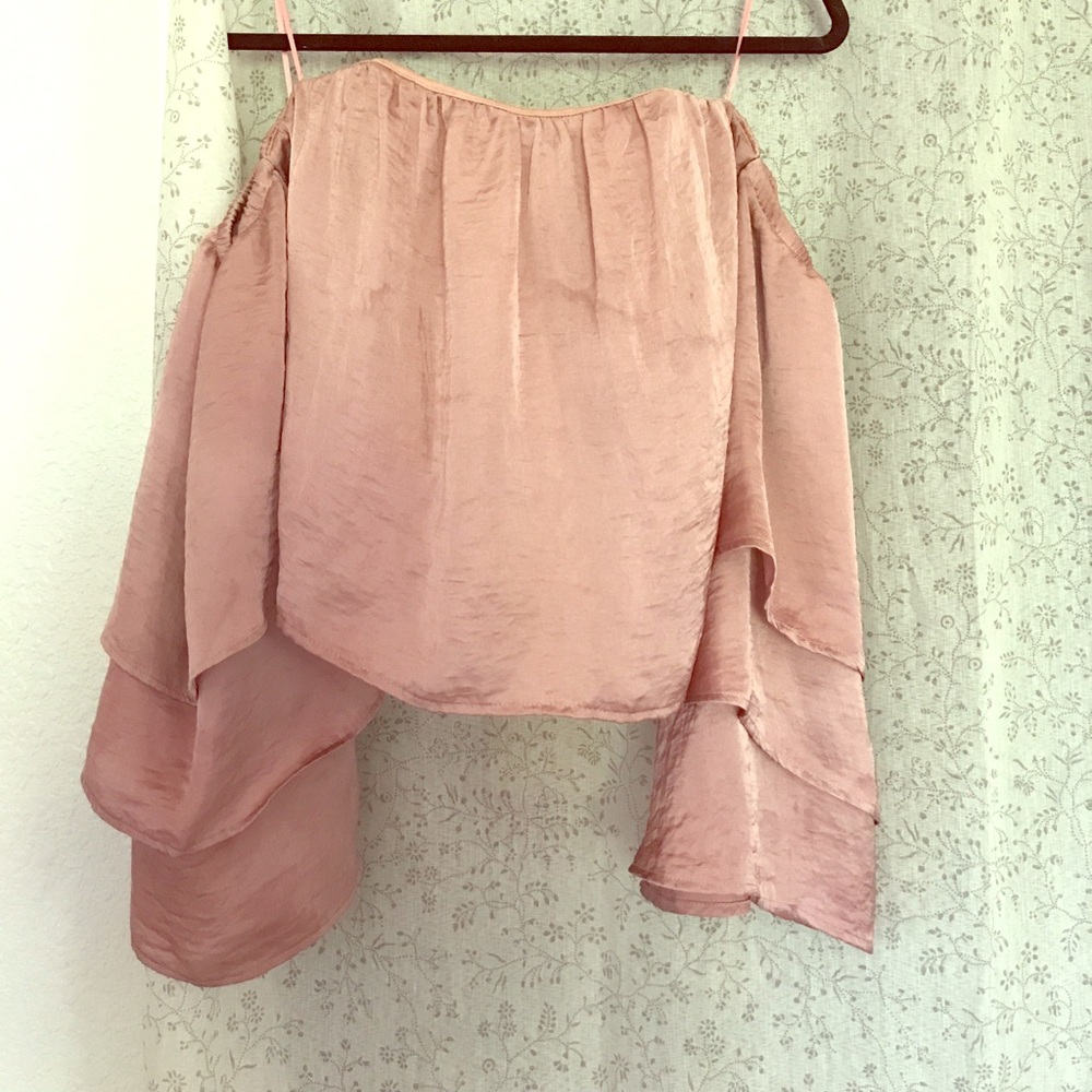 Top Shop, off the shoulder bell sleeved top.